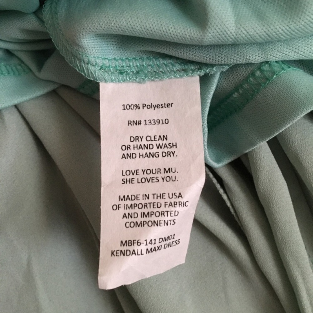 Show Me Your MuMu Kendall Maxi dress Sage Small - Picture 6 of 7